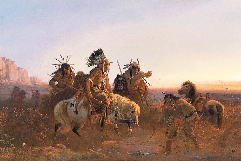 The Lost Trail art print by Karl Ferdinand Wimar for $57.95 CAD