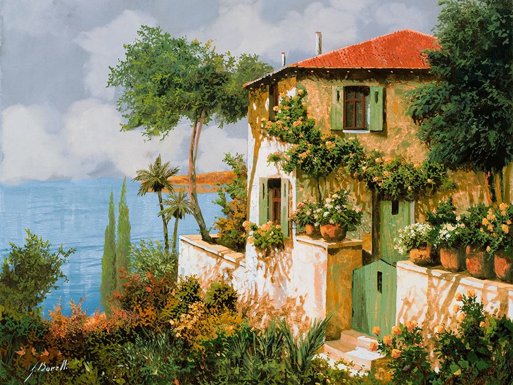 Casa Giallo Verde art print by Guido Borelli for $57.95 CAD