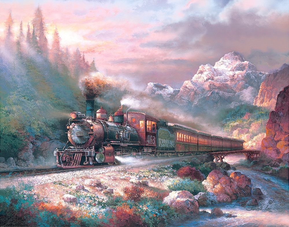 Canyon Railway art print by James Lee for $57.95 CAD