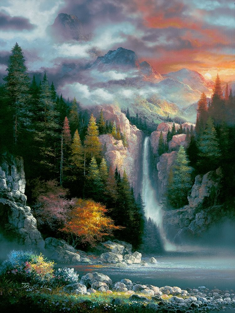 Misty Falls art print by James Lee for $57.95 CAD