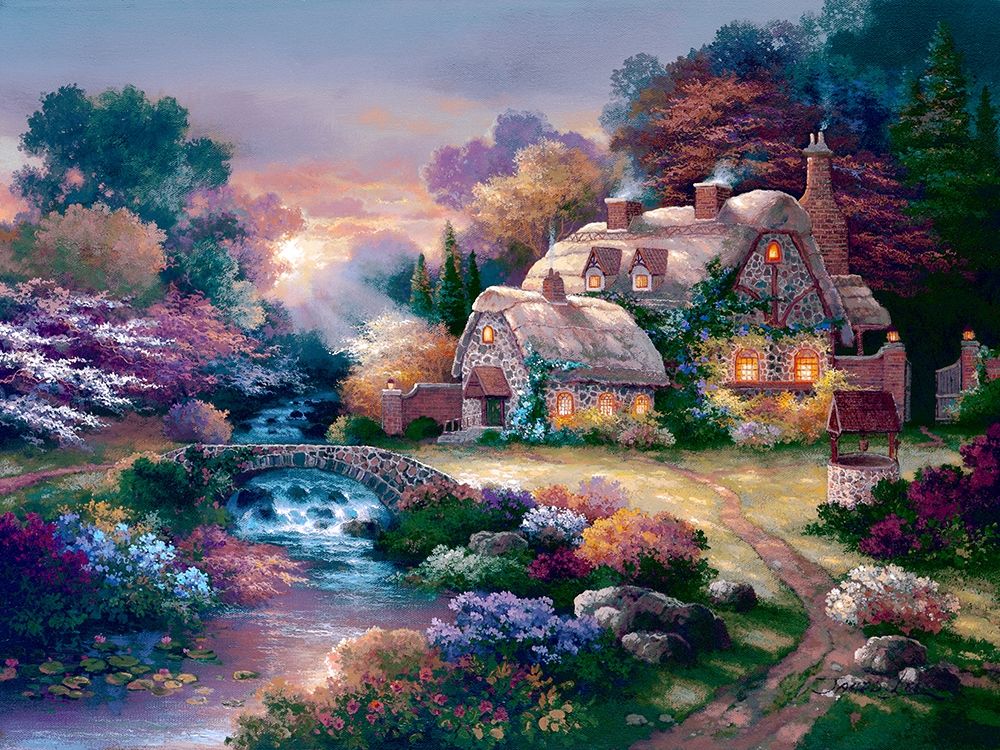 Garden Wishing Well art print by James Lee for $57.95 CAD