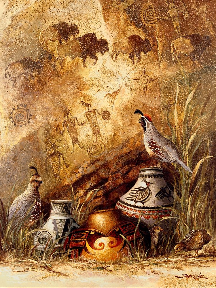 Pots and Quails art print by James Lee for $57.95 CAD