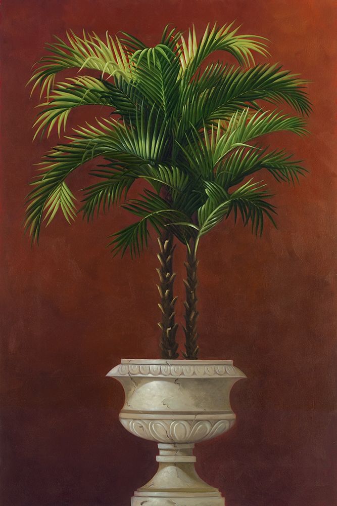 Potted Palm in Red IV art print by Welby for $57.95 CAD