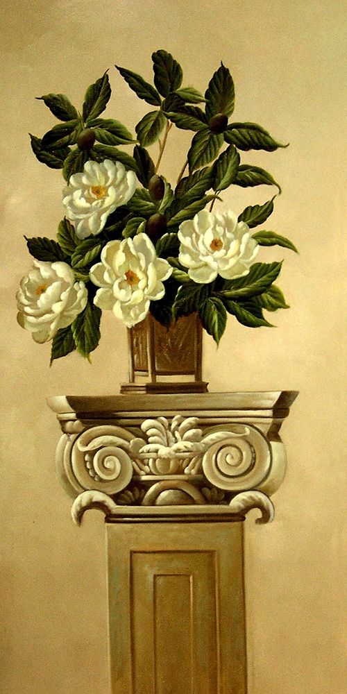 Magnolias with Olive Branch II art print by Welby for $57.95 CAD