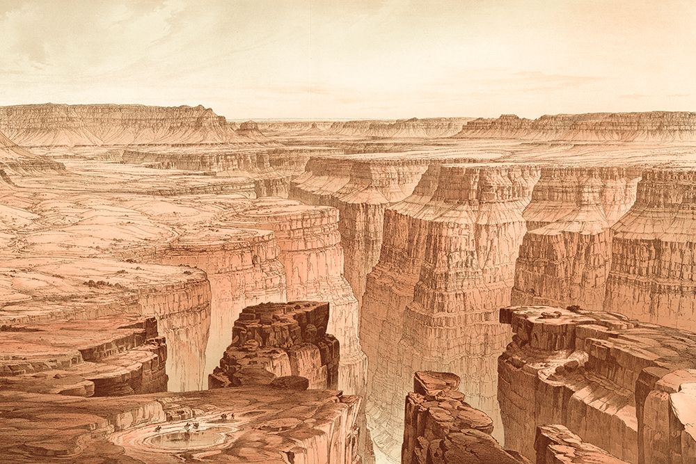 Grand Canyon at the foot of the Toroweap art print by Thomas Moran for $57.95 CAD