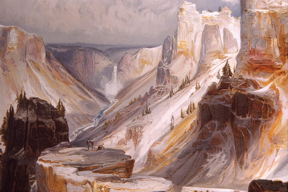 Grand Canyon of the Yellowstone art print by Thomas Moran for $57.95 CAD