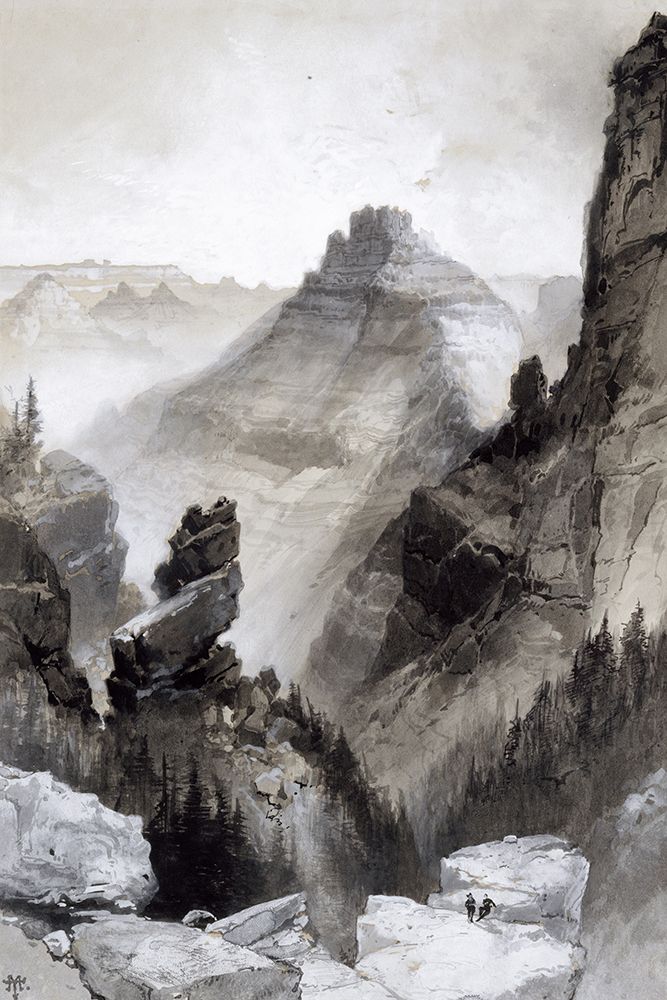 Head of the Old Hance Trail art print by Thomas Moran for $57.95 CAD