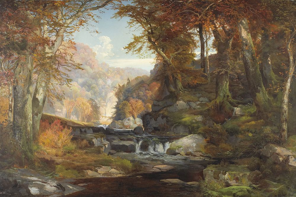 A Scene on the Tohickon Creek art print by Thomas Moran for $57.95 CAD