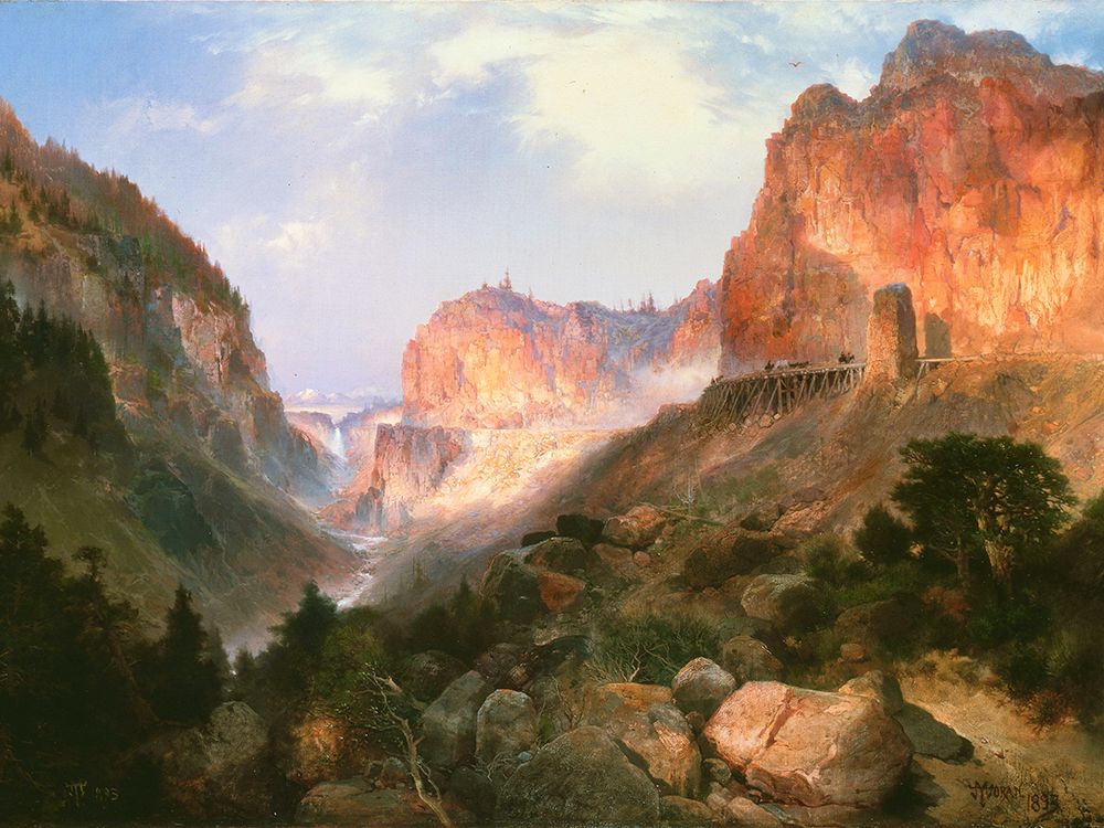 Golden Gate Yellowstone National Park art print by Thomas Moran for $57.95 CAD