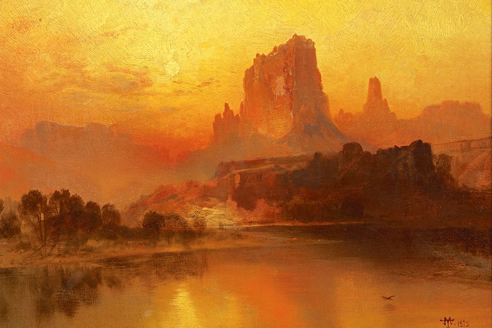 The Golden Hour art print by Thomas Moran for $57.95 CAD