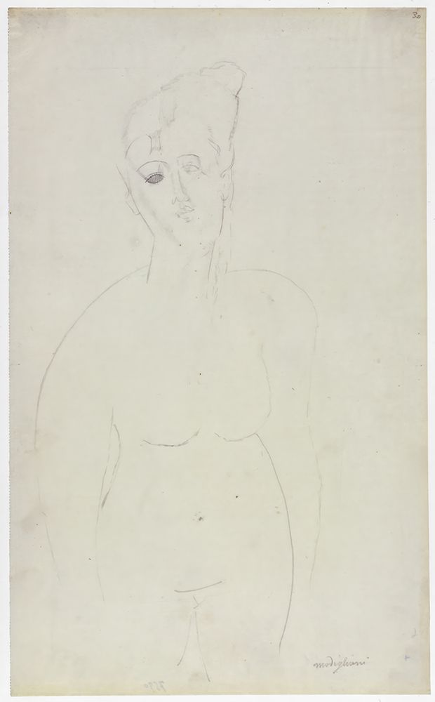 Torso of a Nude Woman 1918 art print by Amedeo Modigliani for $57.95 CAD