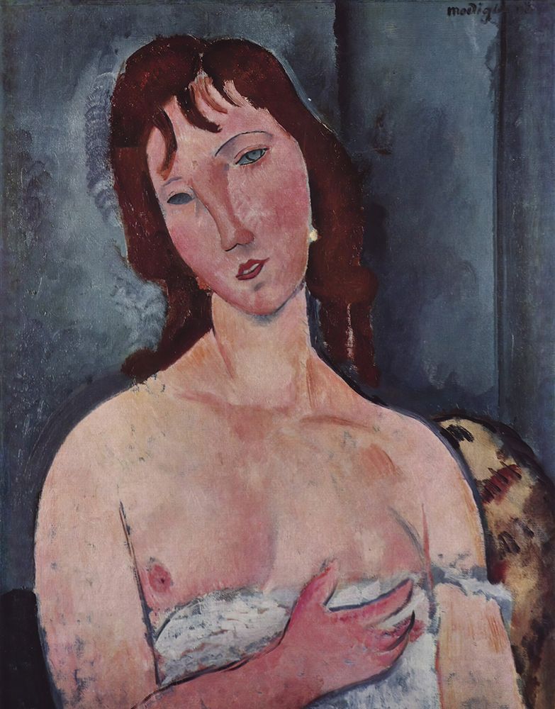 Young Woman 1918 art print by Amedeo Modigliani for $57.95 CAD
