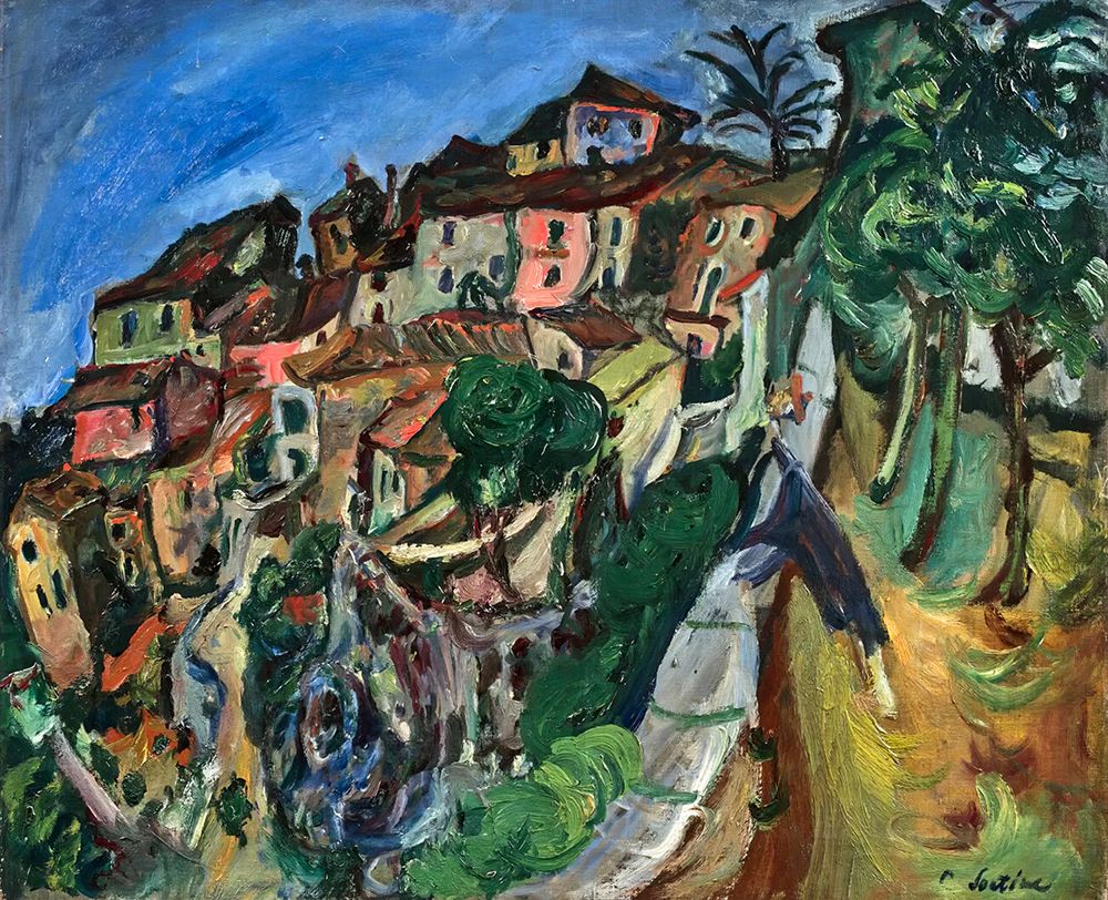 Paysage anime en Provence 1922 art print by Chaim Soutine for $57.95 CAD