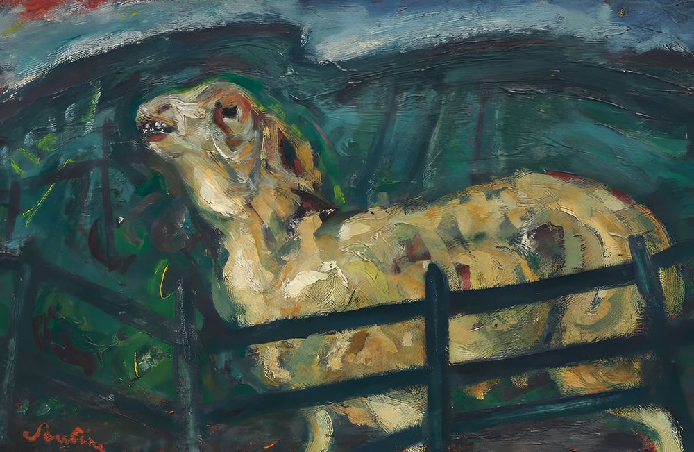 Sheep Behind a Fence 1940 art print by Chaim Soutine for $57.95 CAD