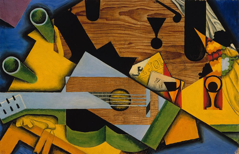 Still Life with a Guitar 1913 art print by Juan Gris for $57.95 CAD