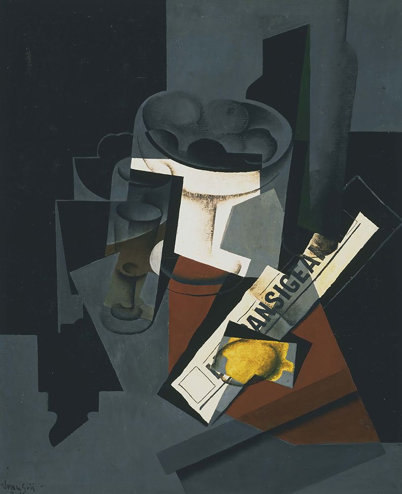 Still Life with Newspaper 1916 art print by Juan Gris for $57.95 CAD