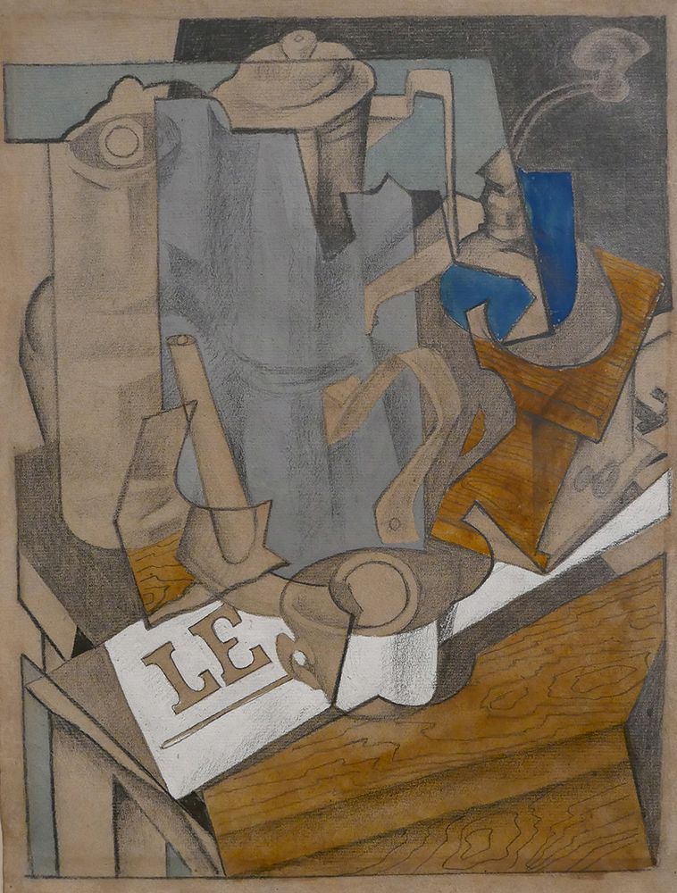 The Coffee Pot and the Newspaper 1916 art print by Juan Gris for $57.95 CAD