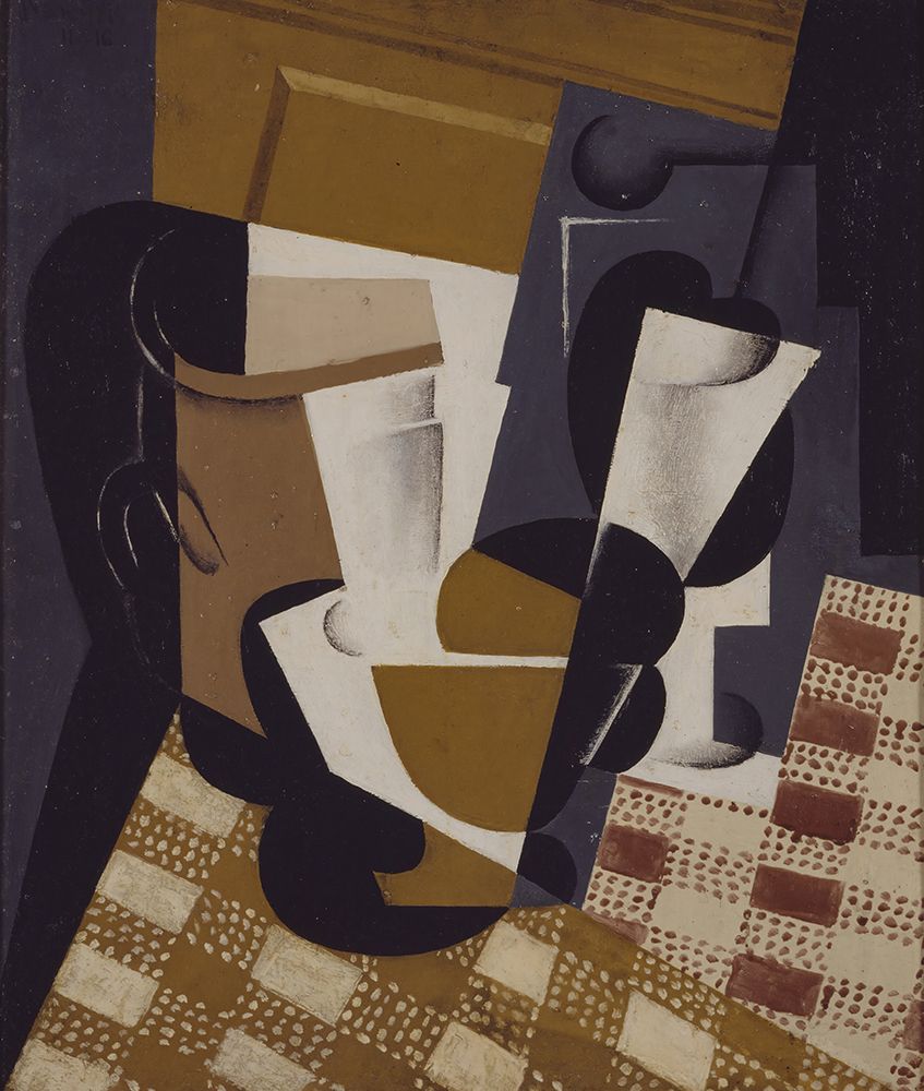 Wine Jug and Glass 1916 art print by Juan Gris for $57.95 CAD