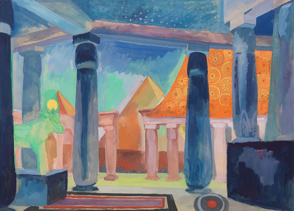 Stage Design for Cleopatra 1918 art print by Robert Delauney for $57.95 CAD