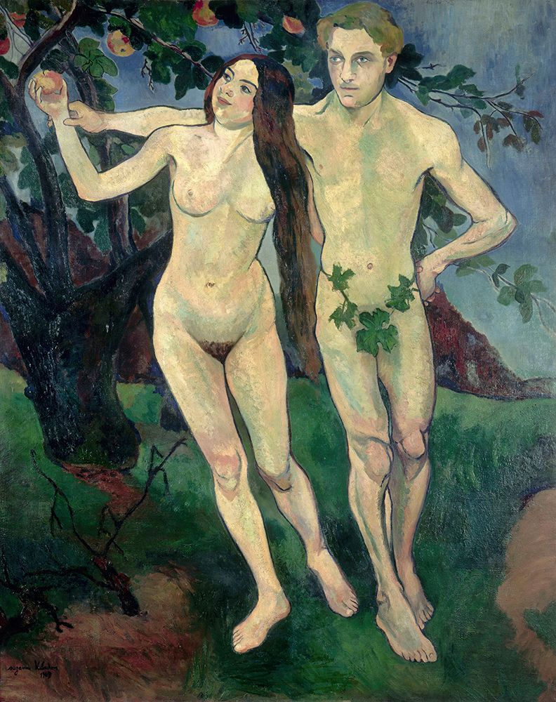 Adam and Eve 1909 art print by Suzanne Valadon for $57.95 CAD