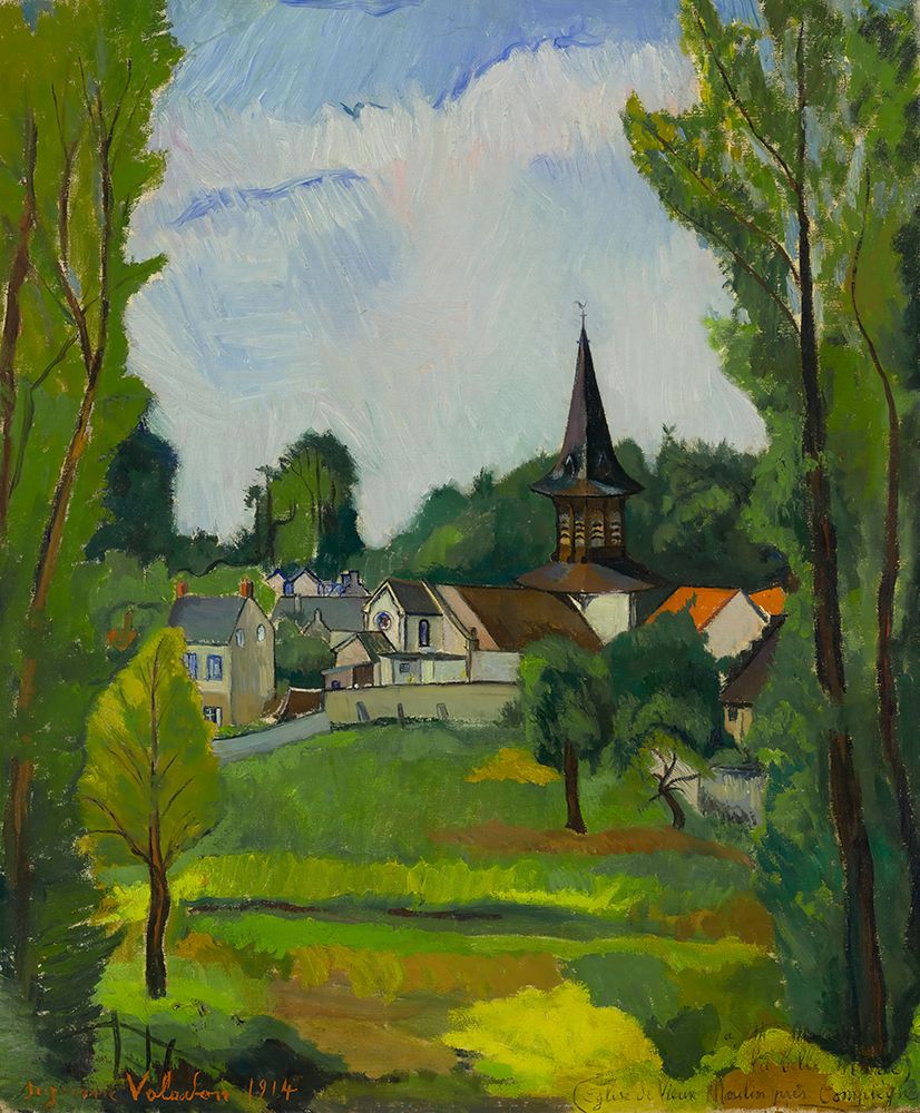 Old Mill Church near Compiegne 1914 art print by Suzanne Valadon for $57.95 CAD