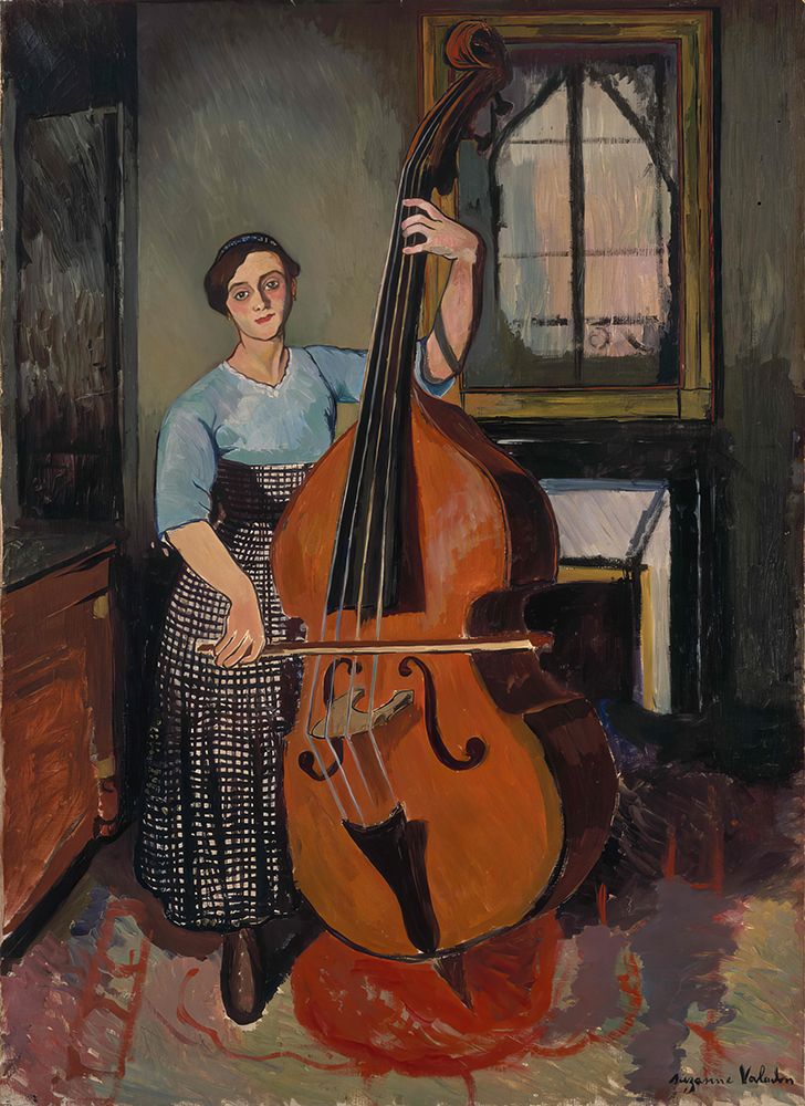 Woman with a Double Bass, 1908 art print by Suzanne Valadon for $57.95 CAD