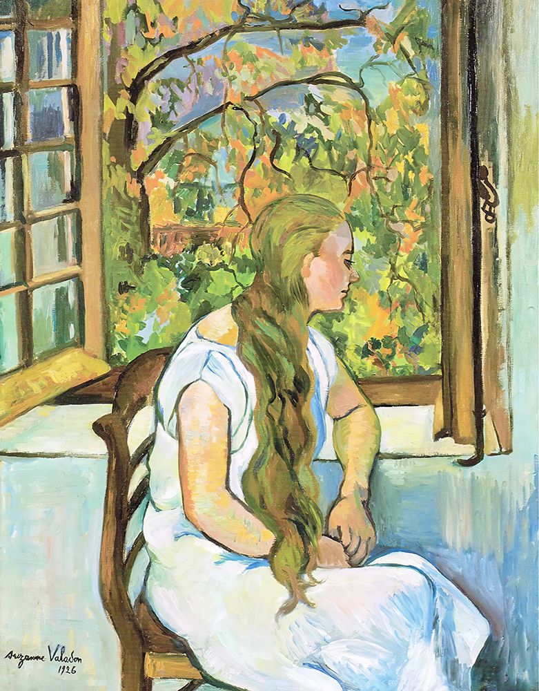 Germaine Utter in front of her Window 1926 art print by Suzanne Valadon for $57.95 CAD