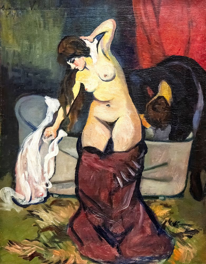 Girl in bath 1919 art print by Suzanne Valadon for $57.95 CAD