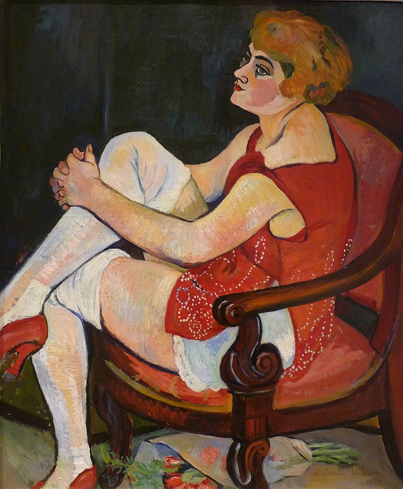 The Woman in White Stockings 1924 art print by Suzanne Valadon for $57.95 CAD