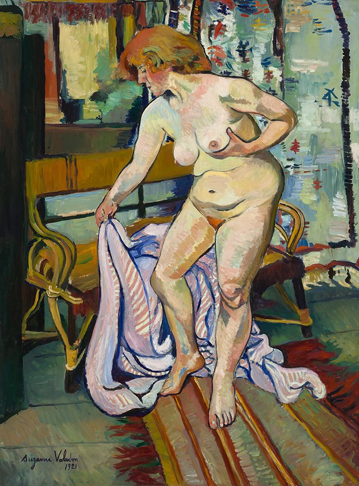 Nude with Drapery 1921 art print by Suzanne Valadon for $57.95 CAD