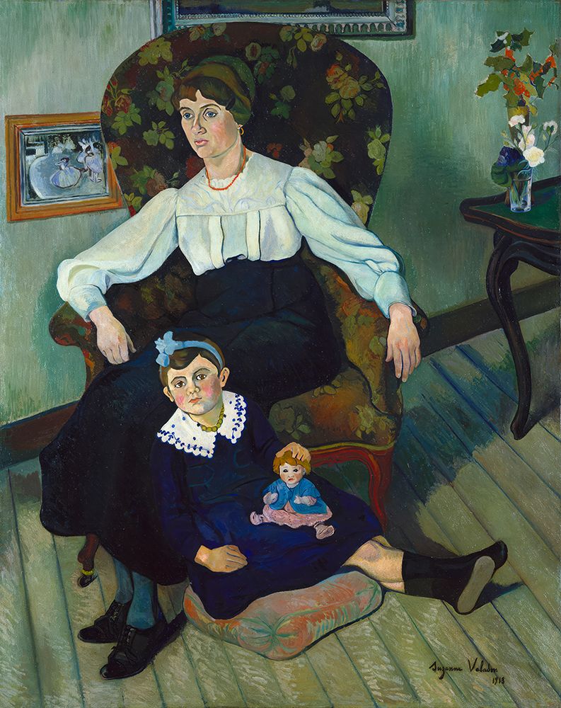 Portrait of Marie Coca and her Daughter 1913 art print by Suzanne Valadon for $57.95 CAD