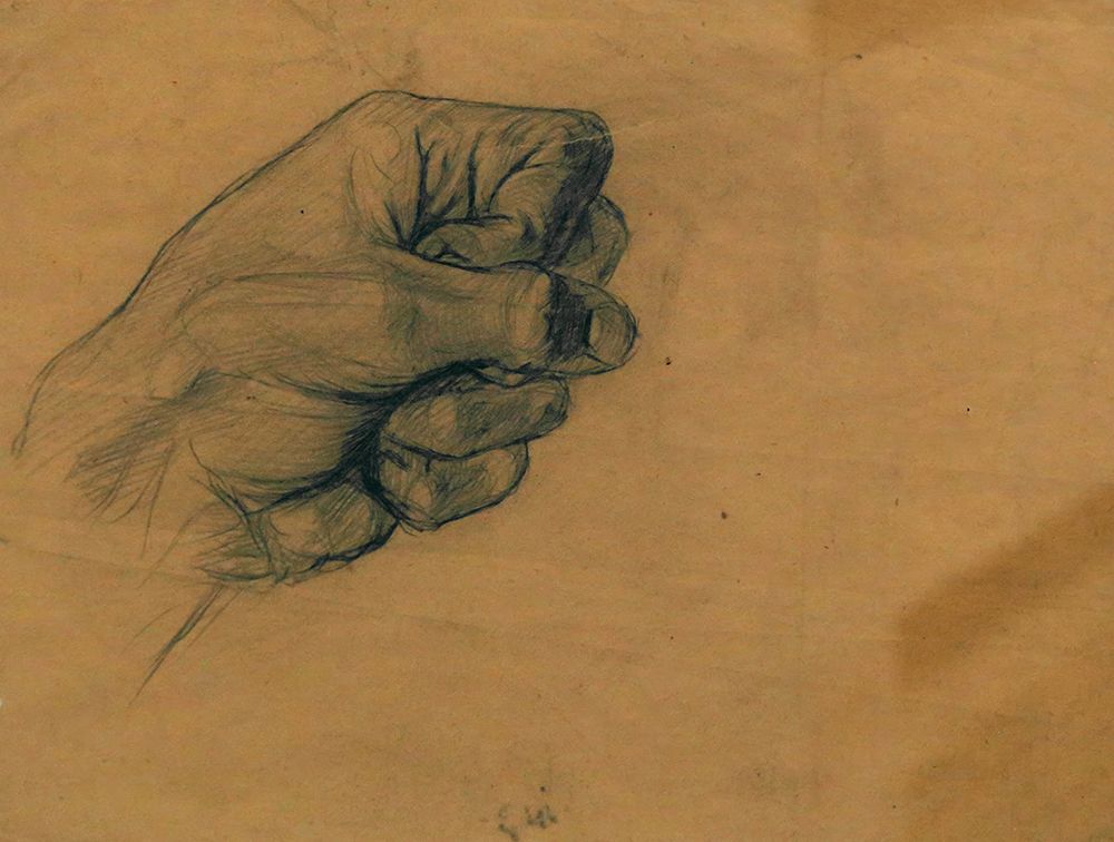 A Man Making a Fist art print by Umberto Boccioni for $57.95 CAD