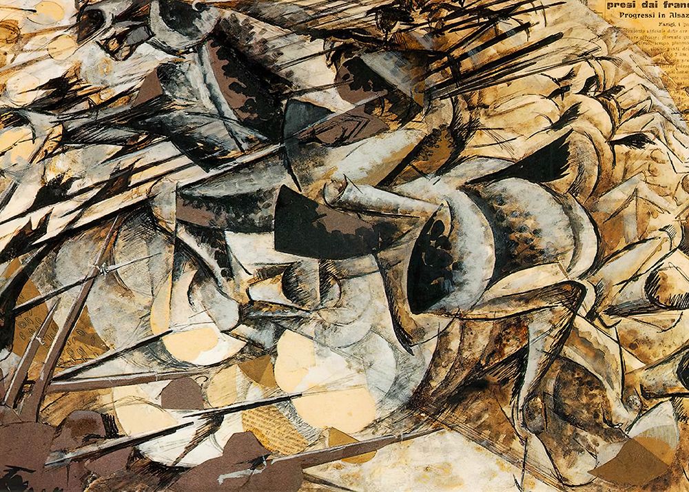 Charge of the Lancers 1916 art print by Umberto Boccioni for $57.95 CAD