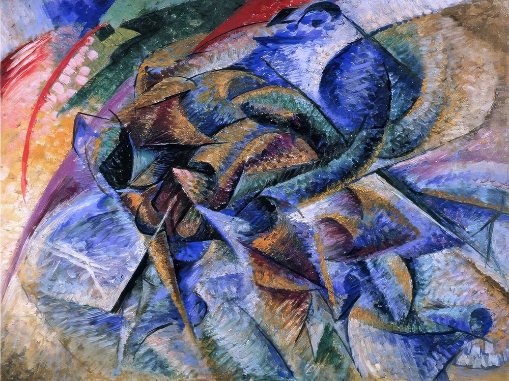 Dynamism of a Cyclist 1913 art print by Umberto Boccioni for $57.95 CAD