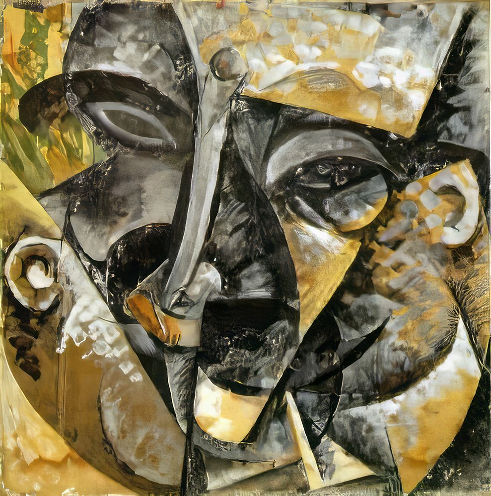 Dynamism of a Mans Head 1913 art print by Umberto Boccioni for $57.95 CAD