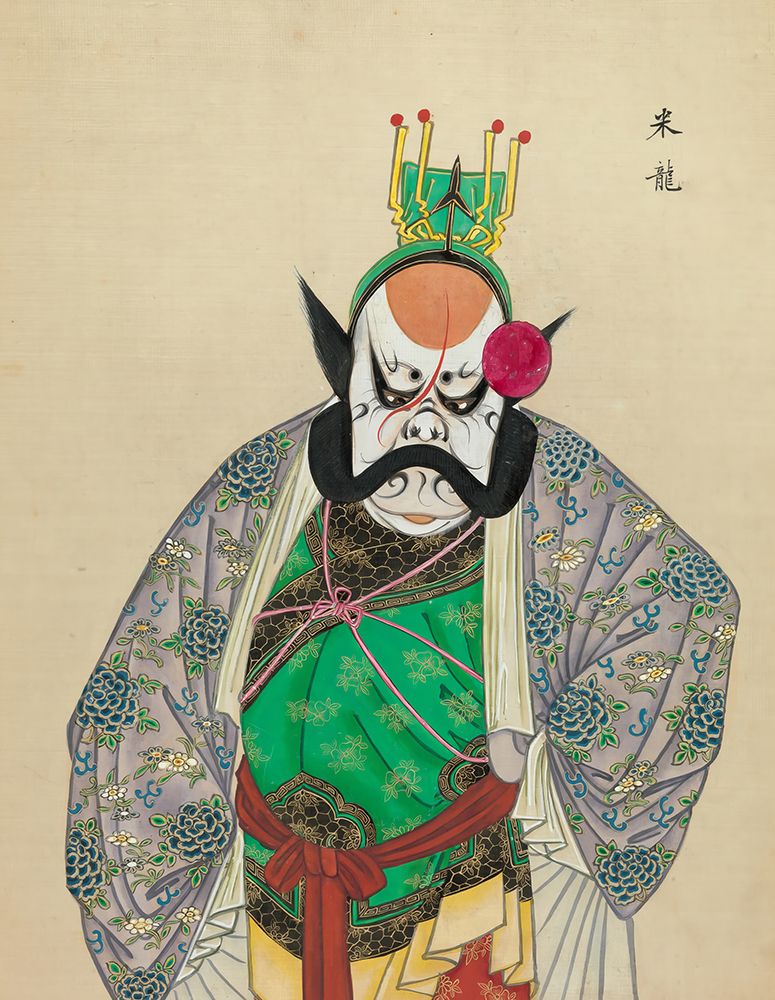 100 Portraits of Peking Opera Characters 91 art print by Qing Dynasty Chinese Artist for $57.95 CAD