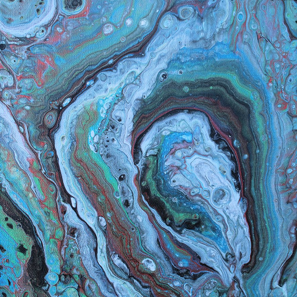 Silver and Green Geode art print by Alpenglow Workshop for $57.95 CAD