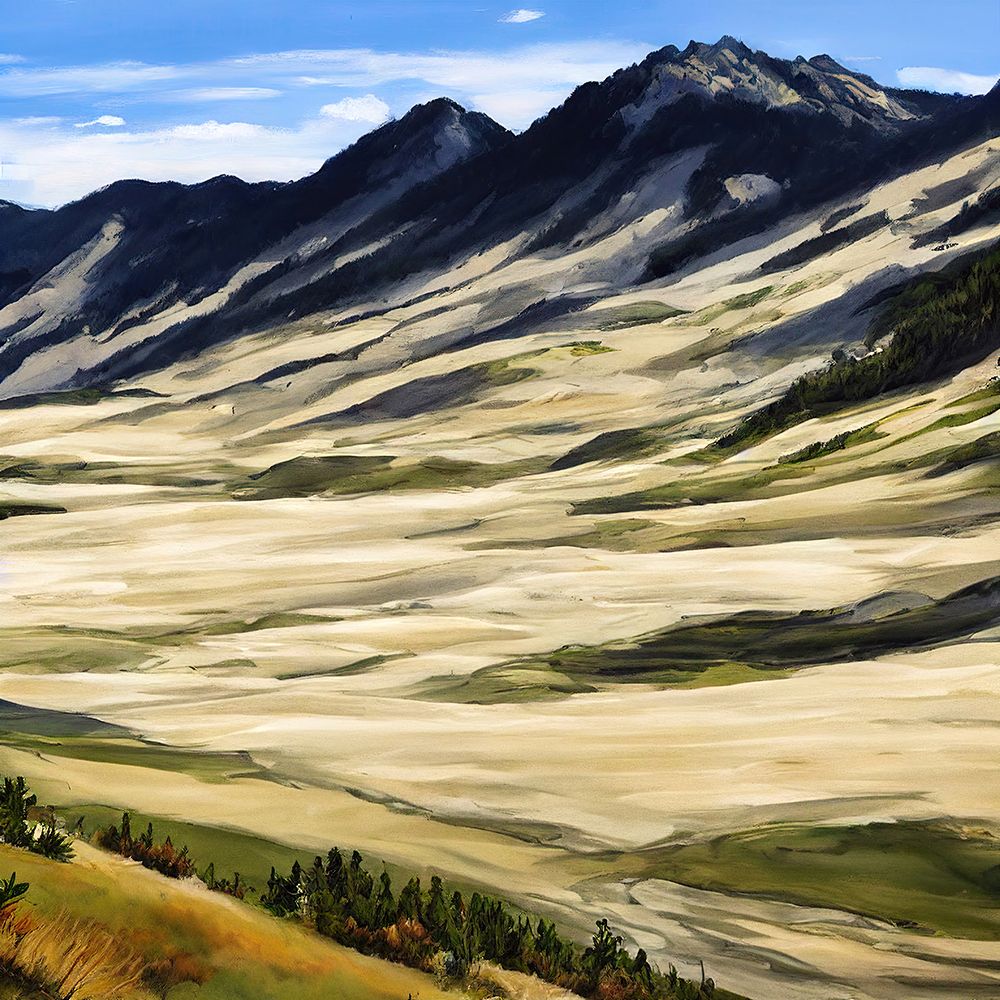 Alluvial Plain art print by Alpenglow Workshop for $57.95 CAD