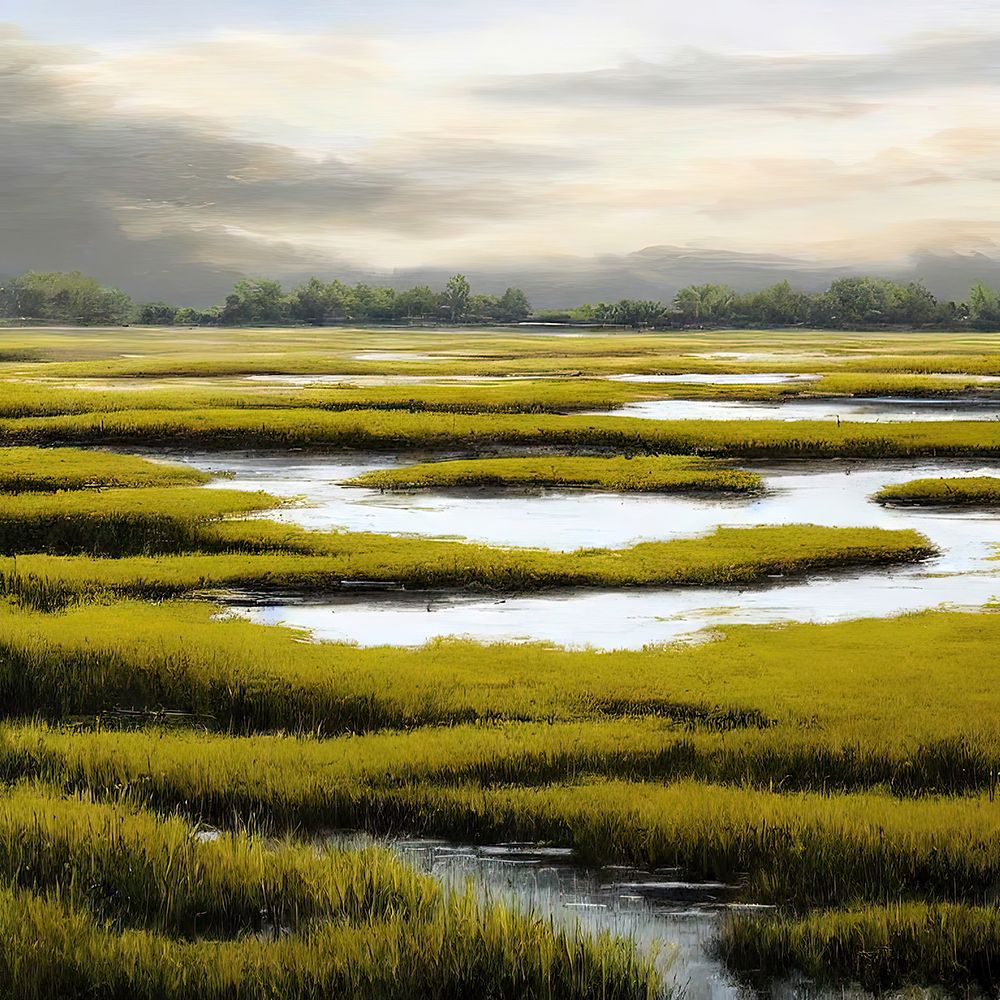 Maze of Marsh Ponds art print by Alpenglow Workshop for $57.95 CAD