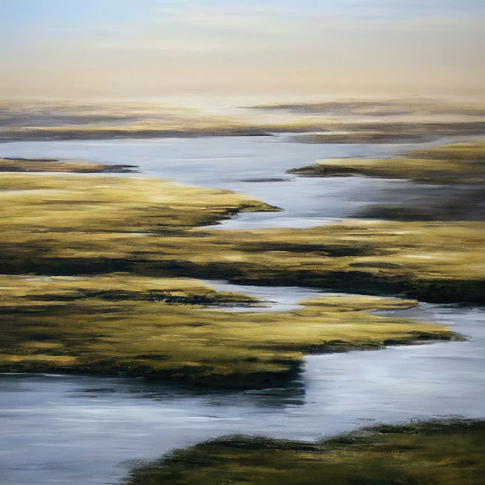 Overlook of the Coastal Marsh art print by Alpenglow Workshop for $57.95 CAD