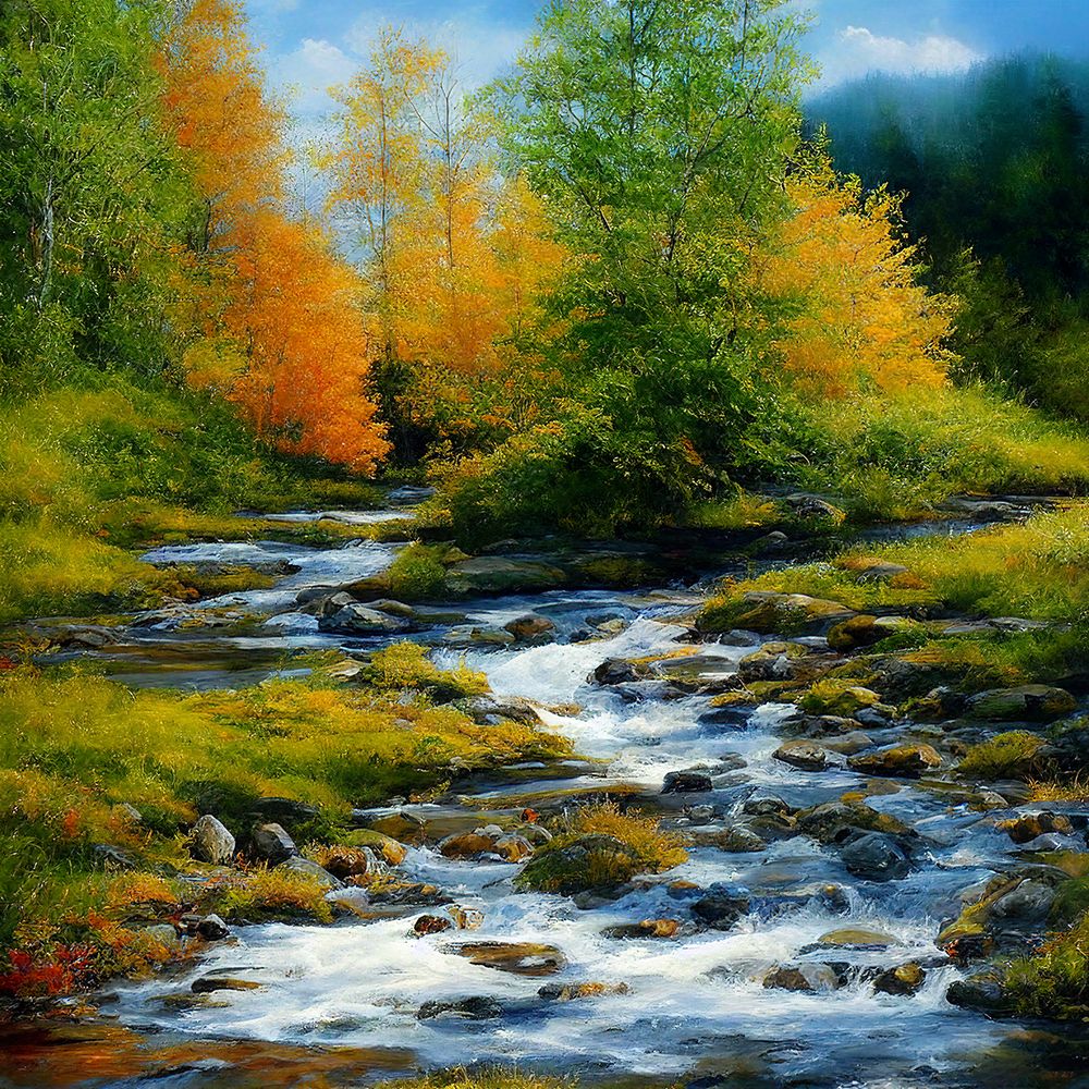 Rocky Stream art print by Alpenglow Workshop for $57.95 CAD