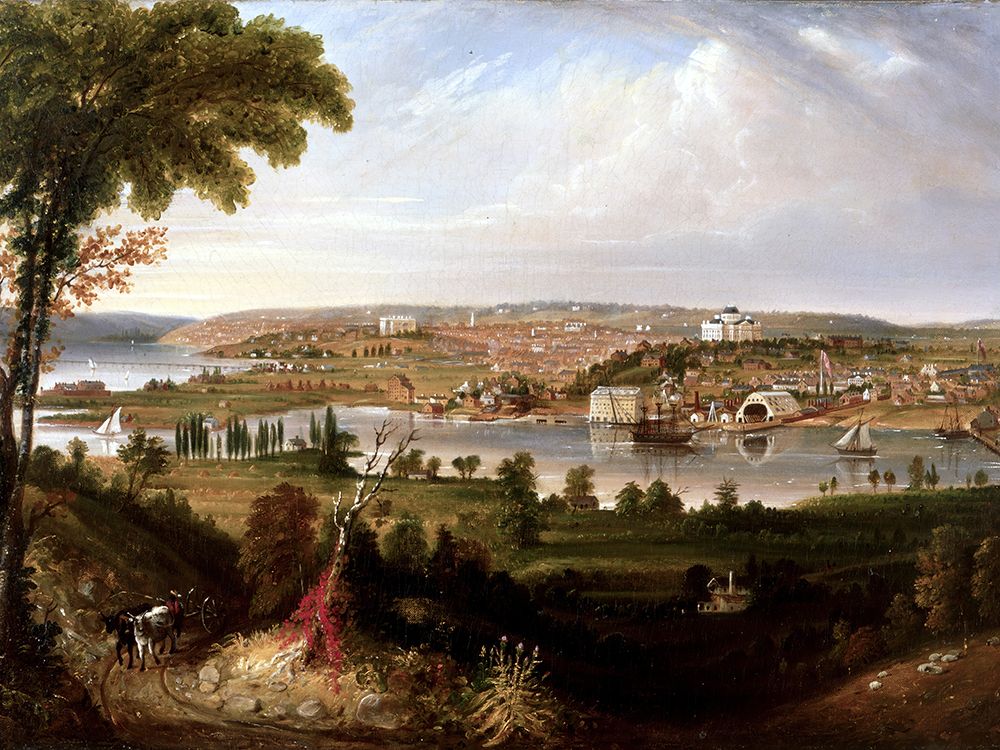 City of Washington from Beyond the Navy Yard 1833 art print by George Cooke for $57.95 CAD