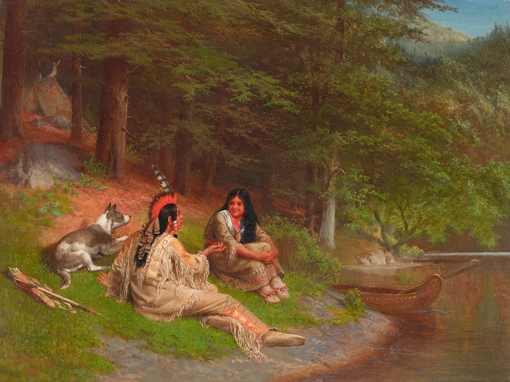 Indian Idyll art print by William Holbrook Beard for $57.95 CAD