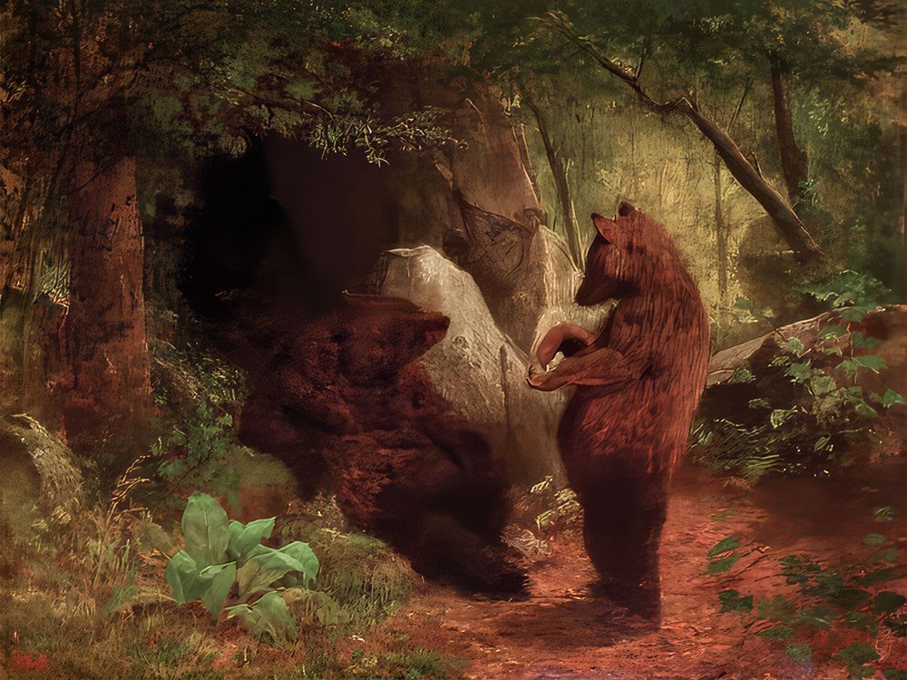 The Bear Discussion art print by William Holbrook Beard for $57.95 CAD