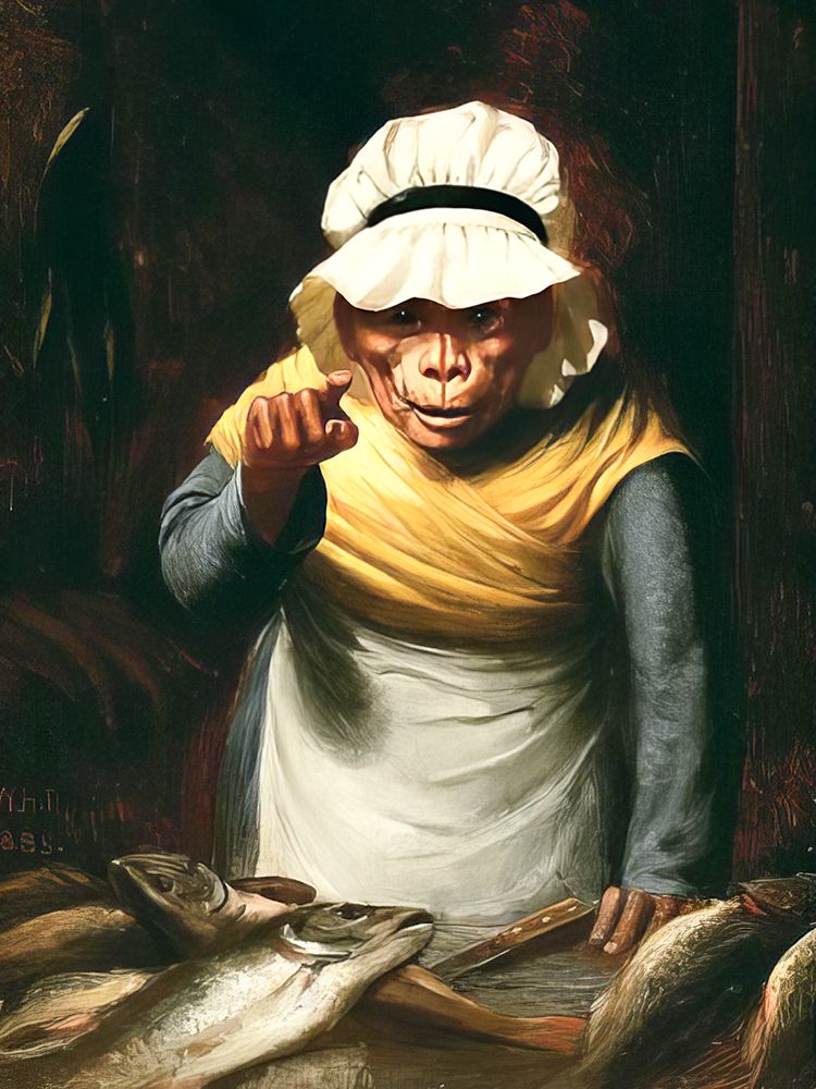 The Fishwife at Work art print by William Holbrook Beard for $57.95 CAD