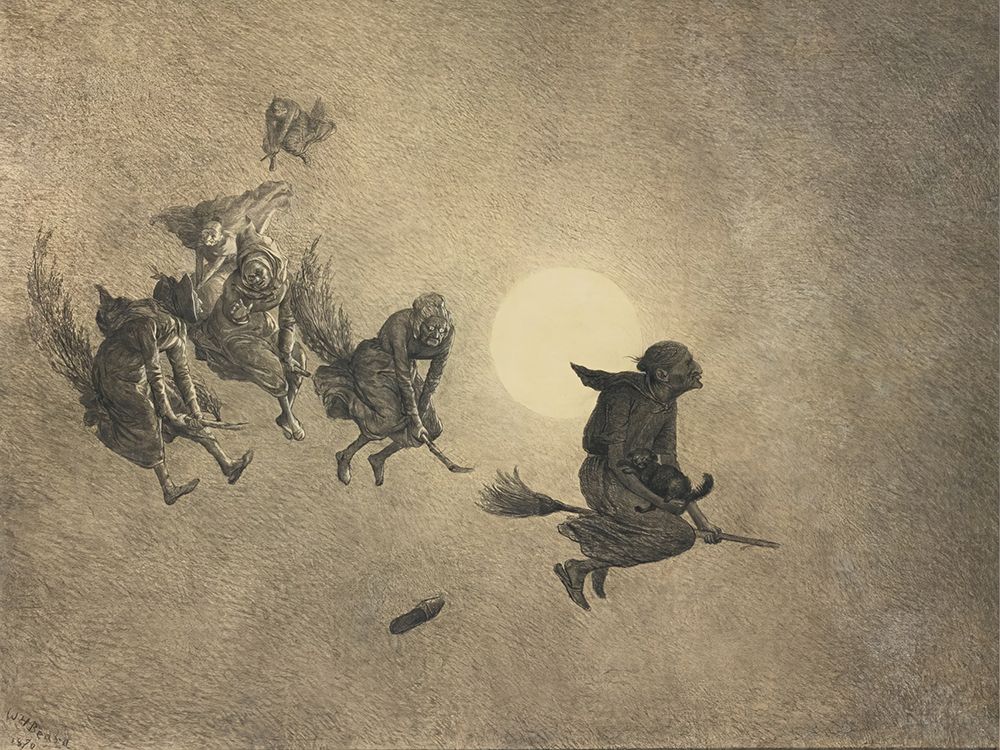 The Witches Ride art print by William Holbrook Beard for $57.95 CAD