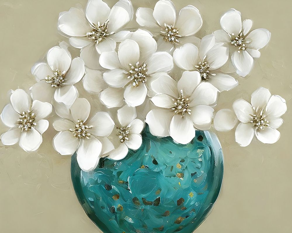 Elegant Vase of Flowers 1 art print by Alpenglow Workshop for $57.95 CAD