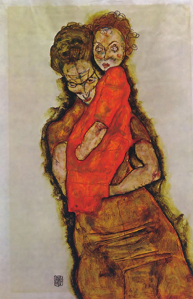 Mother and Child 1914 art print by Egon Schiele for $57.95 CAD