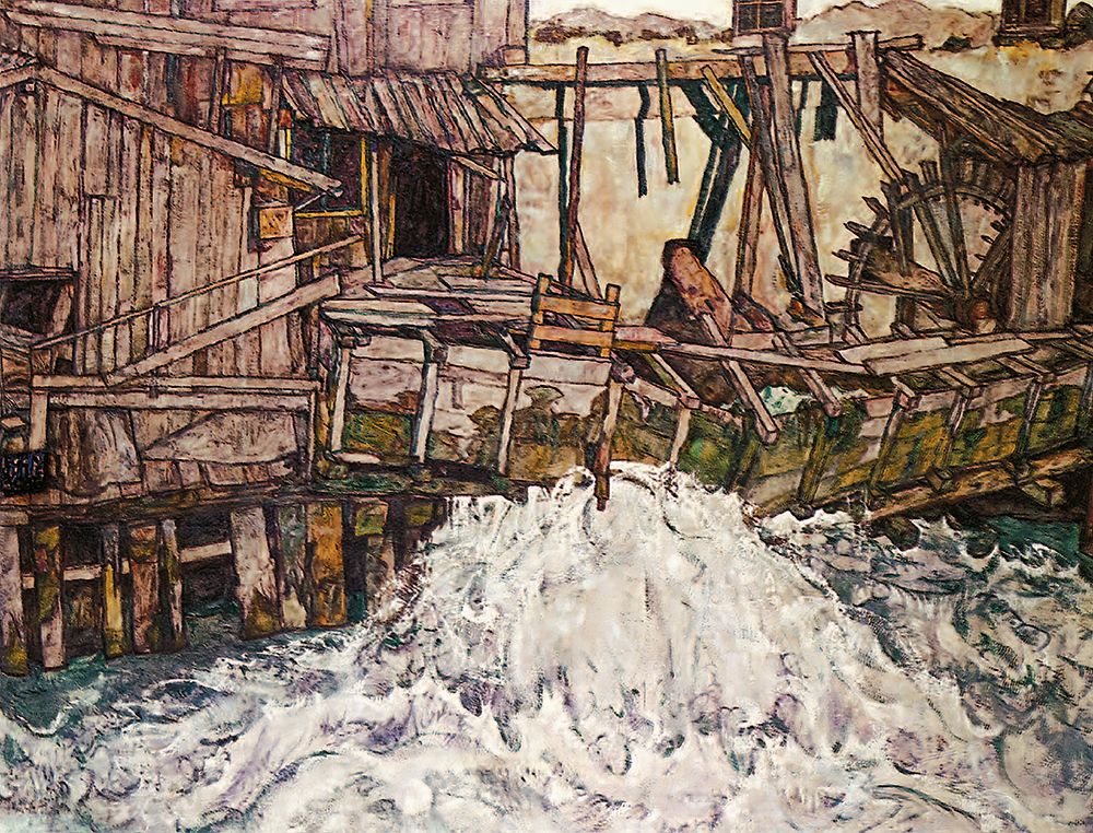 Decaying Mill 1916 art print by Egon Schiele for $57.95 CAD
