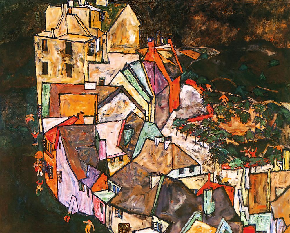 Edge of Town 1917 art print by Egon Schiele for $57.95 CAD